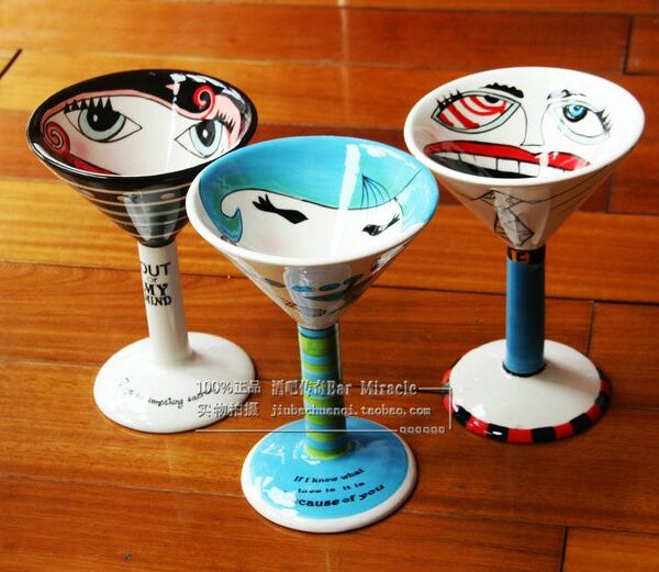 Cermic martini Glass